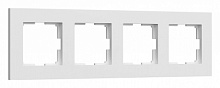 Рамка на 4 поста Werkel Slab белый матовый W0042961 продажа в интернет-магазине DecoTema.ru