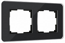 Рамка на 2 поста Werkel Elite черный W0022448 продажа в интернет-магазине DecoTema.ru