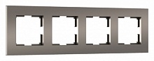 Рамка на 4 поста Werkel Slab бронза матовый W0042963 продажа в интернет-магазине DecoTema.ru