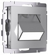 Заглушка для поста с подсветкой, без рамки Werkel серебряные W1154706 продажа в интернет-магазине DecoTema.ru